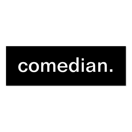 Comedian Business Card (front side)