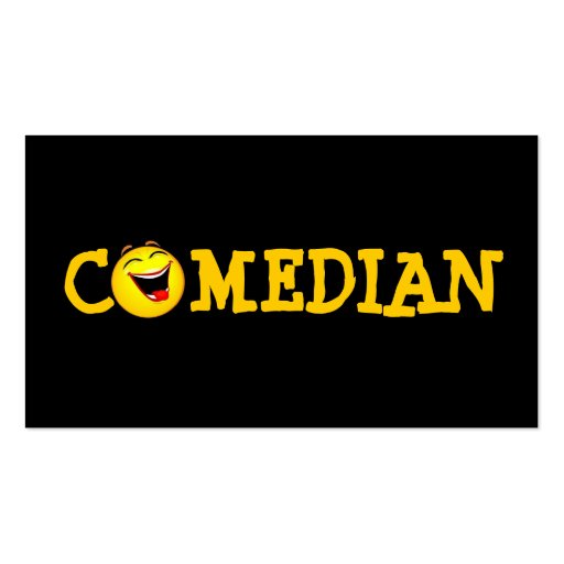 Comedian Entertainment Performer Comedy Theater Business Card (front side)