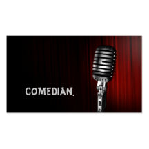 Comedian Entertainment Performer Comedy Theater Business Cards