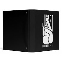 Comedian Just Kidding binders by windyone Comedian Just Kidding binders