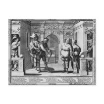 Comedians at the theatre of Hotel de Bourgogne Postcard
