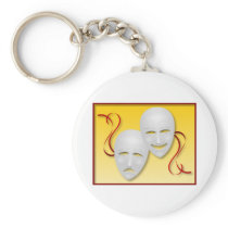 Comedy and Tragedy Key Chain
