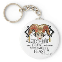 Comedy Of Errors Feast Quote Keychain
