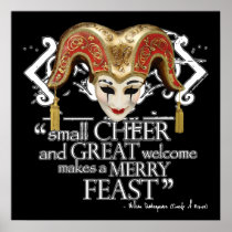 Comedy Of Errors Feast Quote Poster
