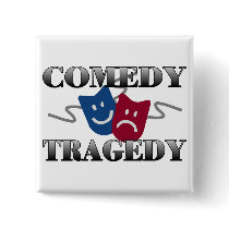 Comedy Tragedy Pin
