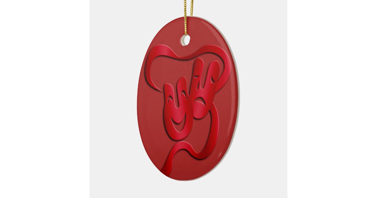 comedy tragedy drama theatre christmas ornament zazzle comedy tragedy drama theatre christmas ornament zazzle