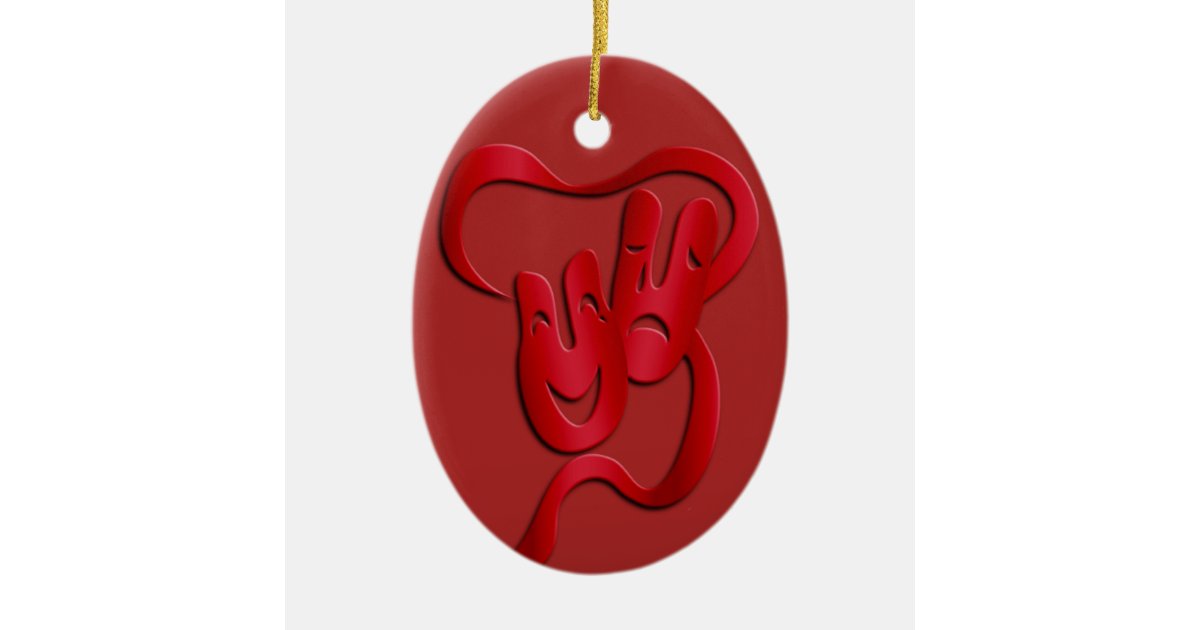 comedy tragedy drama theatre christmas ornament zazzle comedy tragedy drama theatre christmas ornament zazzle