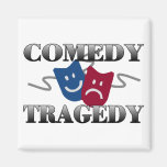 Comedy Tragedy Fridge Magnets