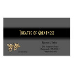 Comedy Tragedy Greek Masks Theater Business Card