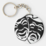 comedy_tragedy keychain