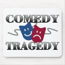 Comedy Tragedy mousepads by goldnsun Comedy Tragedy mousepads