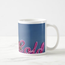 Comensales de neón helados tazas