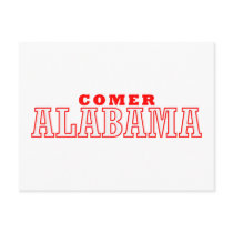 Comer, Alabama City Design Postcards