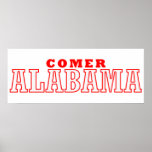 Comer, Alabama City Design posters