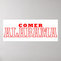 Comer, Alabama City Design Poster