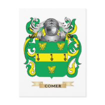 Comer Coat of Arms Postcard