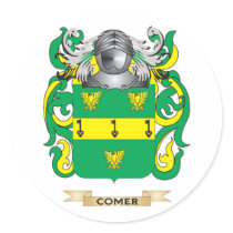 Comer Coat of Arms Round Stickers