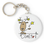 Comet Reindeer Tshirts and Gifts keychains