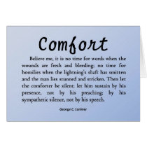 Comfort in Silence cards