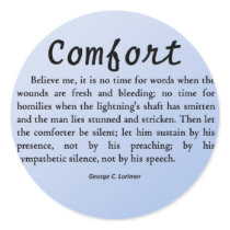 Comfort in Silence stickers