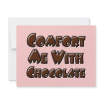 Comfort Me With Chocolate invitations by TotallyRandom Comfort Me With Chocolate invitations