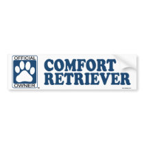 Comfort Retriever Blue bumper stickers