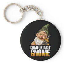 Comfortably Gnome $7.50 Key Chain