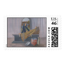 Comforting the sick postage stamps