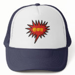 Comic Angry Talk Bubble Expletives hats