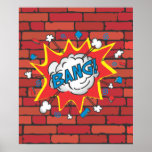 Comic Book Bang poster illustration