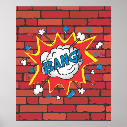 Comic Book Bang poster illustration