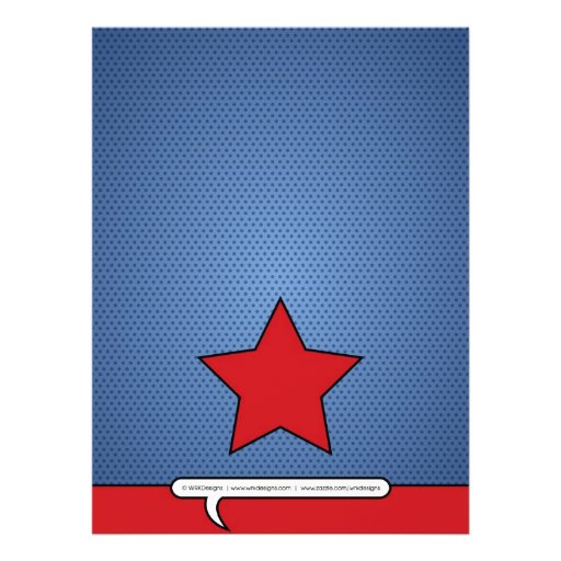 Comic Book Birthday Invitation