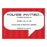 Comic book call-out invitation
