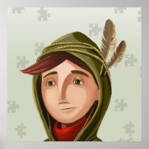 Comic book cartoon character Poster