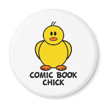 Comic Book Chick magnets