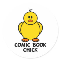 Comic Book Chick stickers