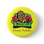 Comic "Couch Potato" buttons