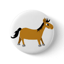 Comic horse buttons