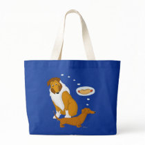 Comical Collie and Dachshund Tote Bag