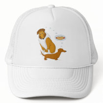 Comical Collie and Dachshund Trucker Hat