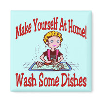 Comical Housework Cartoon magnets