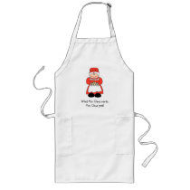 Comical Mrs. Santa Apron by ChristmasDesigns Comical Mrs. Santa Apron