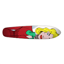 Comical Woman Skate Board Deck