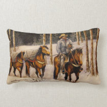 Coming Down From Black Mountain Designer Pillow pillows