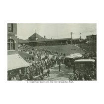 Coming from boston to brockton fair. posters by Brockton Coming from boston to brockton fair. posters