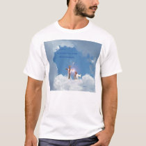 coming in the cluds t-shirts