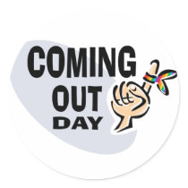 Coming Out Day stickers