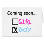 Coming Soon, Boy Cards