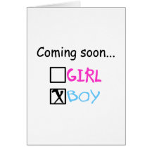 Coming Soon...(Boy) Greeting Card