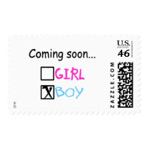 Coming Soon, Boy Postage Stamp